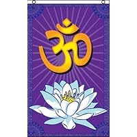 They can be used indoors or outdoors.OM Flag 3x5 ft Sanskrit Prayer Banner Hindu Hinduism Lotus Blossom India Aum NEW.The authentic design is based on information from official sources