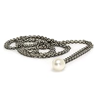 Trollbeads Silver 925 Fantasy Necklace With White Pearl