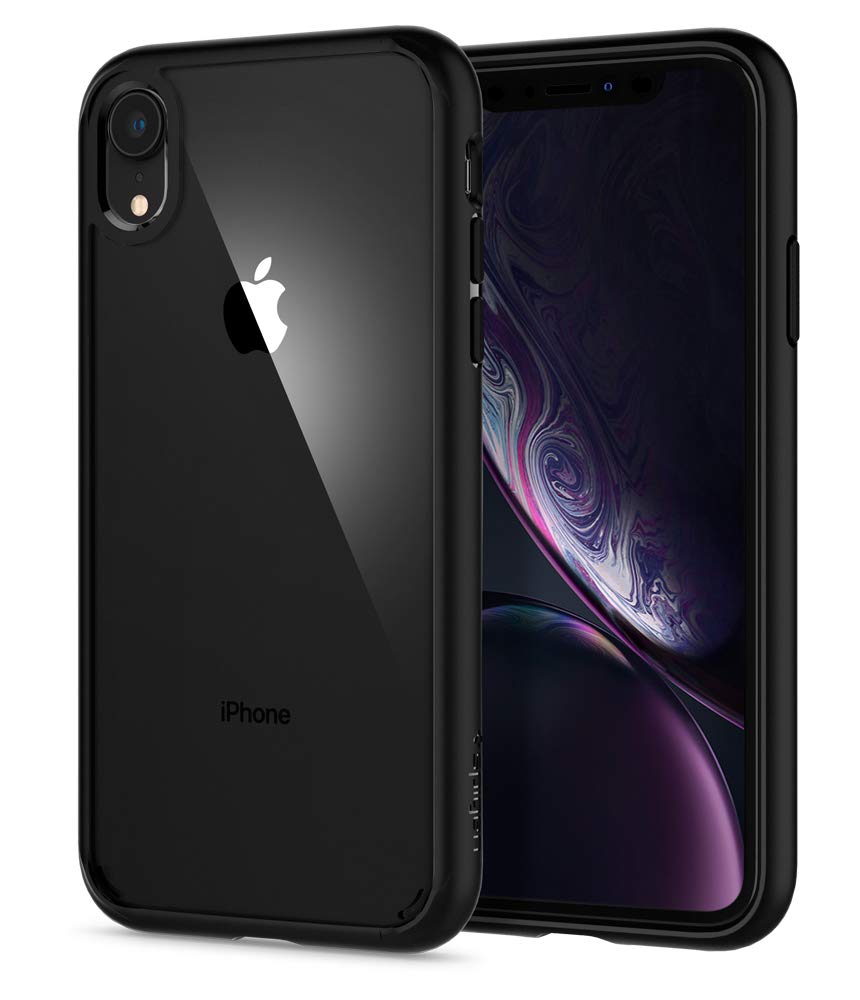 Spigen Ultra Hybrid [Anti-Yellowing] [Military Grade] Designed for iPhone XR Case, 6.1 inch Cover - Matte Black