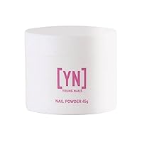 Young Nails Acrylic Core Powder - Self-Leveling Acrylic Nail Powder, Clear Nude Pink White Acrylic Powder for Nail Extenstion, Professional Grade, Superior Adhesion, Color - XXX White, 45g