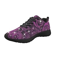 Printed Running Shoes for Women, Mutlicolor Stylish Running Shoes Breathable Sports Shoes for Comfortable, Perfect for Birthday Gift, Outdoor Sport Assistant, Easy to Use
