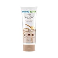 Mamaearth Rice Water Face Wash with Niacinamide | Gentle Exfoliating Cleanser for Radiant Skin | Hydrating Formula | All Skin Type | 3.38 Fl Oz (100ml)