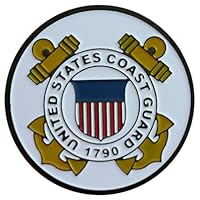 Coast Guard Golf Ball Marker with USA Round Hat Clip