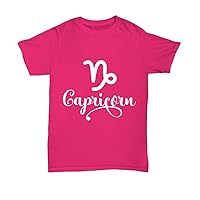 Capricorn Women Men Zodiac Sign Plus Size Graphic Novelty T-Shirt Unisex Tee Heliconia