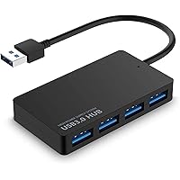 USB Hub,4 Port USB3.0 Computer USB hub, USB Multi,USB Splitter,USB Expander hub for Laptop,Ps4 Keyboard and Mouse Adapter for Xbox, MacBook Air,Surface Pro,Flash Drive,Mobile HD,Console,Printer