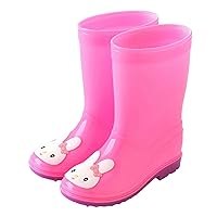 Rain Shoes Cute Rabbit Cartoon Character Children's Rain Shoes Boys And Girls Water Shoes Baby Toddler Daycare Shoes