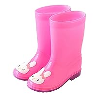 Rain Shoes Cute Rabbit Cartoon Character Children's Rain Shoes Boys And Girls Water Shoes Baby Rain Booties for Babies