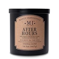 Manly Indulgence After Hours Candle for Men | Coconut, Mandarin Leaf, Citrus, Vanilla & Smoked Oud Scented Candle | Soy Blend Wax Candle for Home | 60hr Burn | Father’s Day Gift | Forged in America