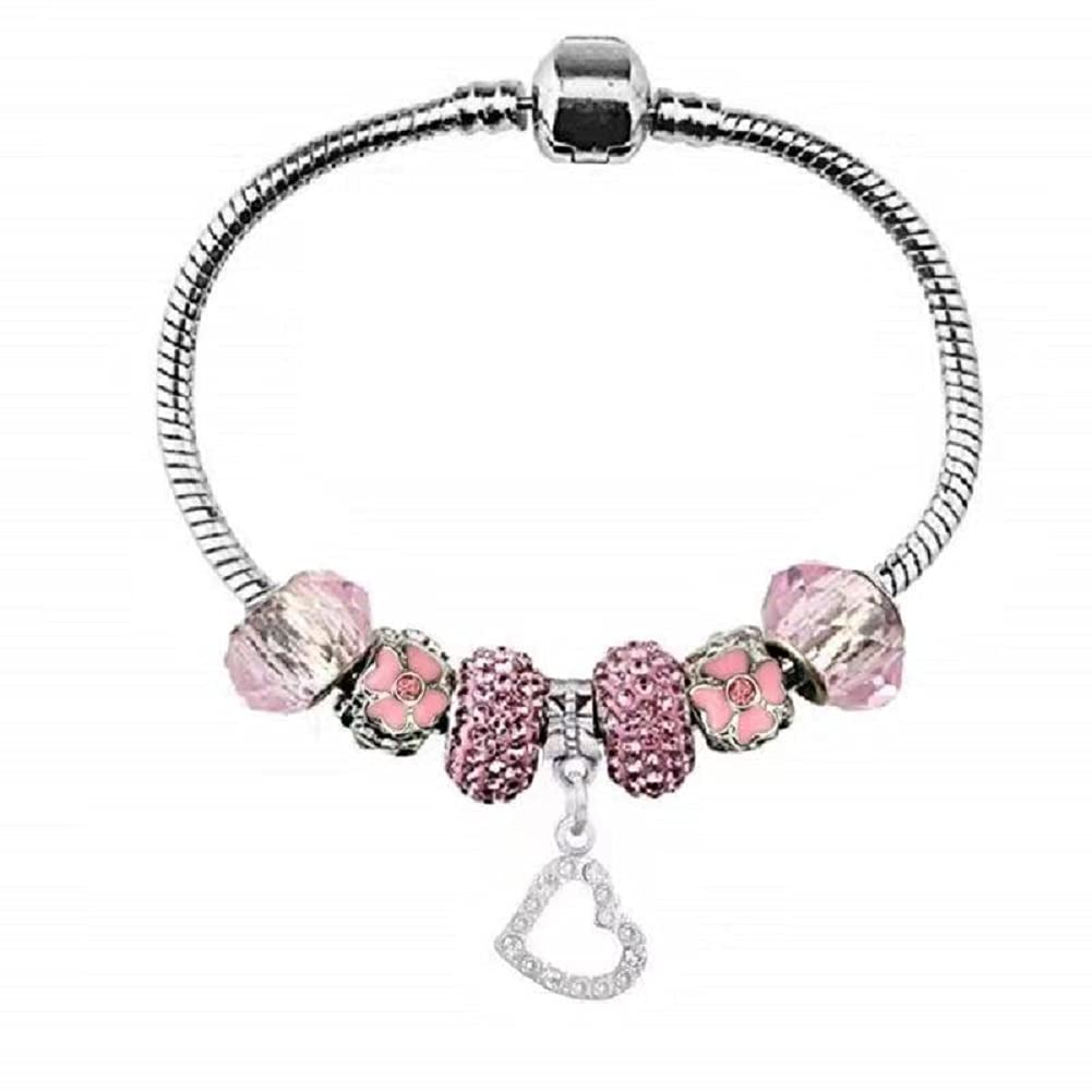 White Birch Fit Pandora Charm Bracelet All Month Birthstone Best Birthday Gifts for Women and Girls DIY Jewelry