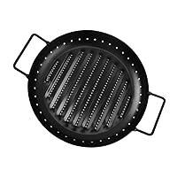 Happyyami barbecue plate BBQ plate Non-stick BBQ tray commercial griddle camping stoves Square outdoor griddle Non-stick Plate Round Barbecue Grill Plate iron frying pan wok bread pan set