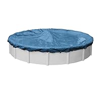 Pool Mate 3518-4PM Winter Pool Cover, Heavy-Duty Blue, 18 ft Above Ground Pools