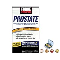 Factor Prostate Support Supplement, for Men's Health,Reduce Bathroom Trips, Promote Sleep, Better Bladder Emptying & Healthy Prostate, Softgels (120 ct.) with Pill Case (1)
