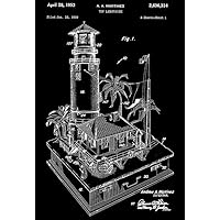 1953 - Toy Lighthouse - A. A. Martinez - Patent Art Magnet