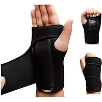 Regain R1 Carpal Tunnel Recover Wrist Brace with Removable Splint and Adjustable Support Wrap Universal Size (Right Hand)