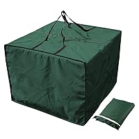 Square Cushion Storage Bag Outdoor Garden Furniture For Seat Pad Carrying For Case Water Resistant Protective Cover With & Handle Multifunction Outdoor Furniture Seat Cushions Storage Bag With