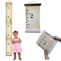 Personalized Canvas Growth Chart for Wall Nursery Decor - Ready to Hang Kids Height Wall Chart - Growth Chart for Kids - Height Chart for Kids - Kids Growth Chart Wall Hanging