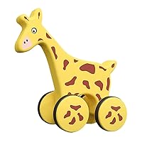 ERINGOGO 1pc Trolley Traction Toy Pull Toy Animals Pull Toy Kid Dragging Wheel Toy