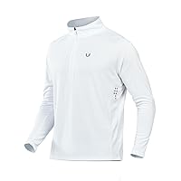 NORTHYARD Men's Running Shirt Long Sleeve Performance Zip Pullover Quick Dry Athletic Workout Shirts UPF 50+