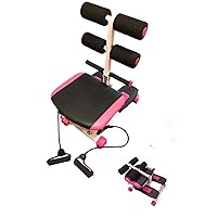 Treadmills for Home ABS Stepper Machine (Core & Abdominal Trainers), Foldable Home Gym Full Body Workout Fitness Equipment with Resistance Bands