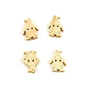 Price per 10 Pieces Sewing Sew On Buttons AD1 Penguin Natural Color for clothes in bulk wood Fasteners Knopfe