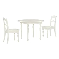 Furniture Table and 2 Chairs, Cream Youth, Kid Size Chat Set