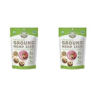 Manitoba Harvest Organic Ground Hemp Seed, 7 oz – 5g Plant Based Protein, 6g of Fiber per Serving – Non-GMO Project Verified, Vegan, Keto, Paleo – Omega 3 & 6 – Smoothies, oatmeal, use in baking