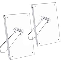 NIUBEE Certificate Frame 8.5x11 Inch Acrylic Document Frames with Magnets for Marriage Graduation, 2 Pack