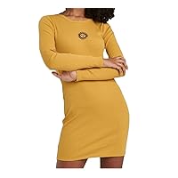 Wild Fable Women's Long Sleeve Bodycon with Embroidery Dress -