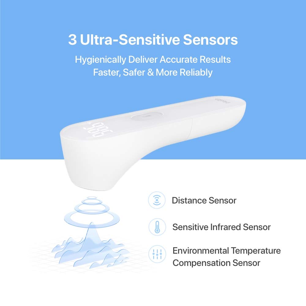 Value Bundle with iHealth Digital Ear Thermometer Model PT5 and The Classic Non-Contact Forehead Thermometer Model PT3