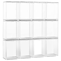 LIZIPAI Minifigure Display Case,Glass Case for Display