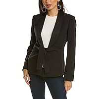 Donna Karan Women's Tie Front Satin Jacket