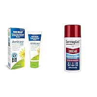Boiron Arnicare Gel and Dermoplast First Aid Spray Bundle - Soothing Relief for Joint Pain, Muscle Pain, Minor Cuts, Scrapes and Burns