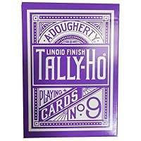 Purple Tally Ho Reverse Circle Back Limited Edition Playing Cards