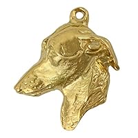 Exclusive Dog Necklace with Gold Plating 24ct - Handmade Masterpiece in an Elegant Case – Gold-Plated Dog Necklaces for Men and Women – Italian Greyhound