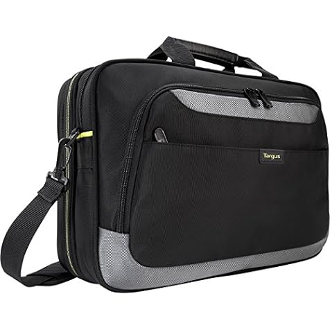 Targus CityGear II Professional Travel and Checkpoint-Friendly Laptop Briefcase for Macbook/Notebook with Protective Sleeve for 15.6-Inch Laptop, Black (TCG465)