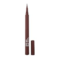 3INA The Color Pen Eyeliner 575 - Ultra Fine Tip 14H Brown Longwear Liquid Liner - Vibrant Colors, Matte, Smudgeproof, Flake Proof Eye Makeup - Cruelty Free, Paraben Free, Vegan Cosmetics - Brown