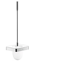 AXOR Toilet Brush with Holder Wall-Mounted Easy Install 18-inch Coordinating Chrome, 42835000 Accessories