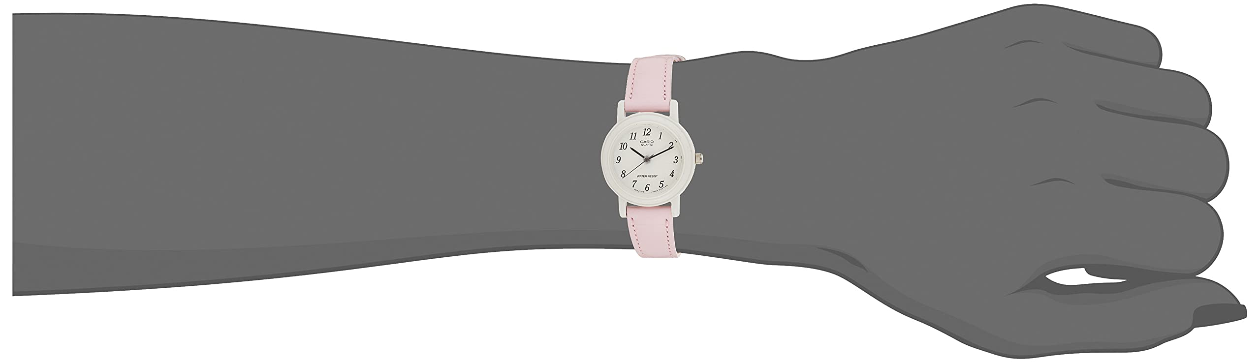 Casio Women's Light Pink Genuine Leather Analog Watch LQ139L-4B1