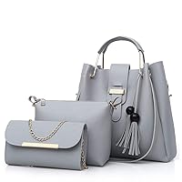 Handbags for Women Shoulder Bags Tote Satchel Hobo 3PCS Purse Set, Casual Top Handle Satchel Crossbody Bag Sets