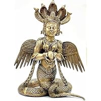 Naga-Kanya (The Snake Woman) - Brass Statue