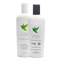 Hair Restoration Treatment DUO by Vive Naturals - Restoration Shampoo and Restoration Conditioner, Nourishing Hair Rejuvenation Formula for All Hair Types