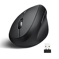 PERIMICE-719 Right-Handed Wireless Mini Vertical Mouse, 3 Level DPI