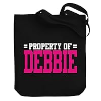 Property of Debbie Bicolor Canvas Tote Bag 10.5