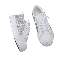Girls Boys Sparkle Sequins Glitter Sneakers Outdoor Sports Tennis Shoes