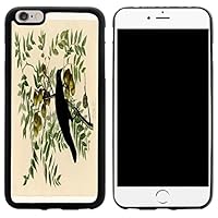 Hybrid Case Cover for iPhone 6 Plus & 6s Plus - Audubon Art American Crow Plate 156 Design