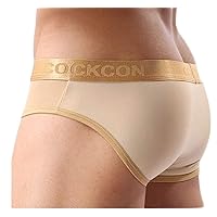 Half Transparent Sexy Men Ice Silk Briefs Mesh Underwear Hip Lift Fitness Sport Underpants
