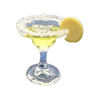 Melody Jane Dollhouse Margarita Cocktail with Slice of Lemon Miniature Drink Bar Accessory