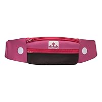 Running Belt Waist Pack 5K with Reflective Detail, Zippers and Adjustable Pouch Strap - Runners Fanny Pack - Bounce Free Pouch, Ultra-Lightweight Neoprene - Fits all Phones (iPhone, Android, Windows) - For Men and Women - Running, Biking, Hiking, CrossFit, Workout
