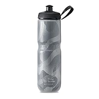 Sport Insulated Water Bottle - Leak Proof Water Bottles Keep Water Cooler 2X Longer Than a Regular Reusable Water Bottle -BPA-Free, Sport & Bike Squeeze Bottle with Handle