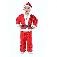 Boys Jogging Suits Xmas Toddler Boy Set Xmas Boy Casual Long Sleeve Tops+Pants Party Christmas Role (Red, 4-6Years)